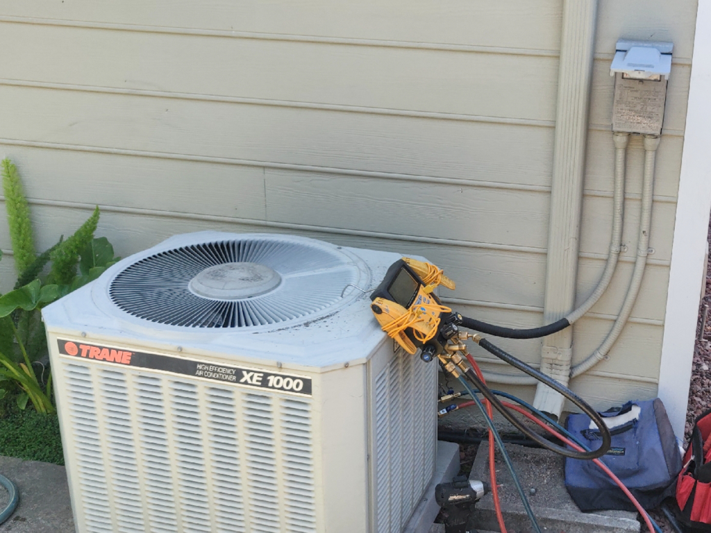 Freon Filling in San Jose, CA.  The customers were satisfied and will be coming back to Nur Service in the future.