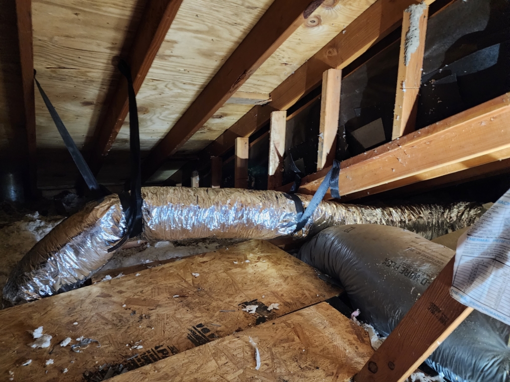Ductwork installation in San Jose, CA Our technicians did the following: 1. Old ductwork remove and recycling 2. New ductwork installation according building standard 3. Air flow adjustment for each vents