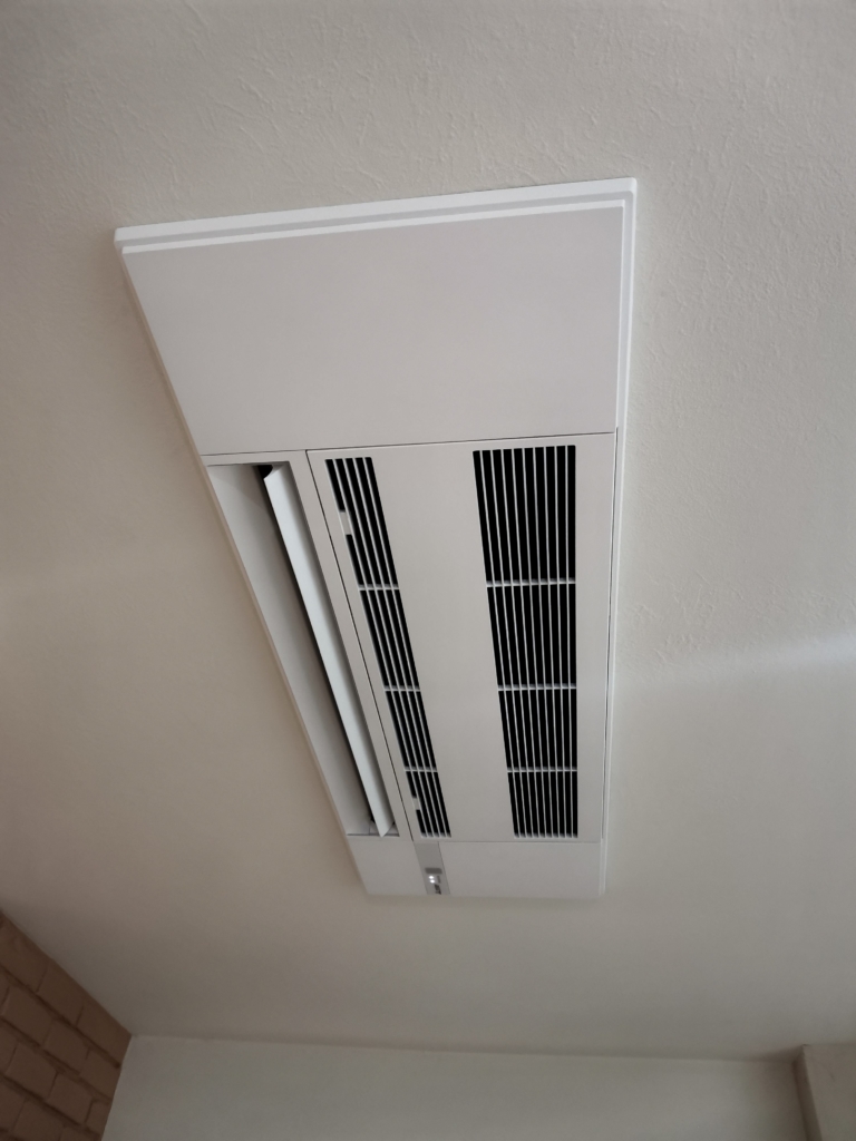 Mitsubishi ceiling cassettes MSZKP06NA, MSZKP09NA installation in